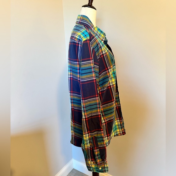 Sz XL Men’s Hollister button front vintage plaid shirt cotton - Picture 3 of 7